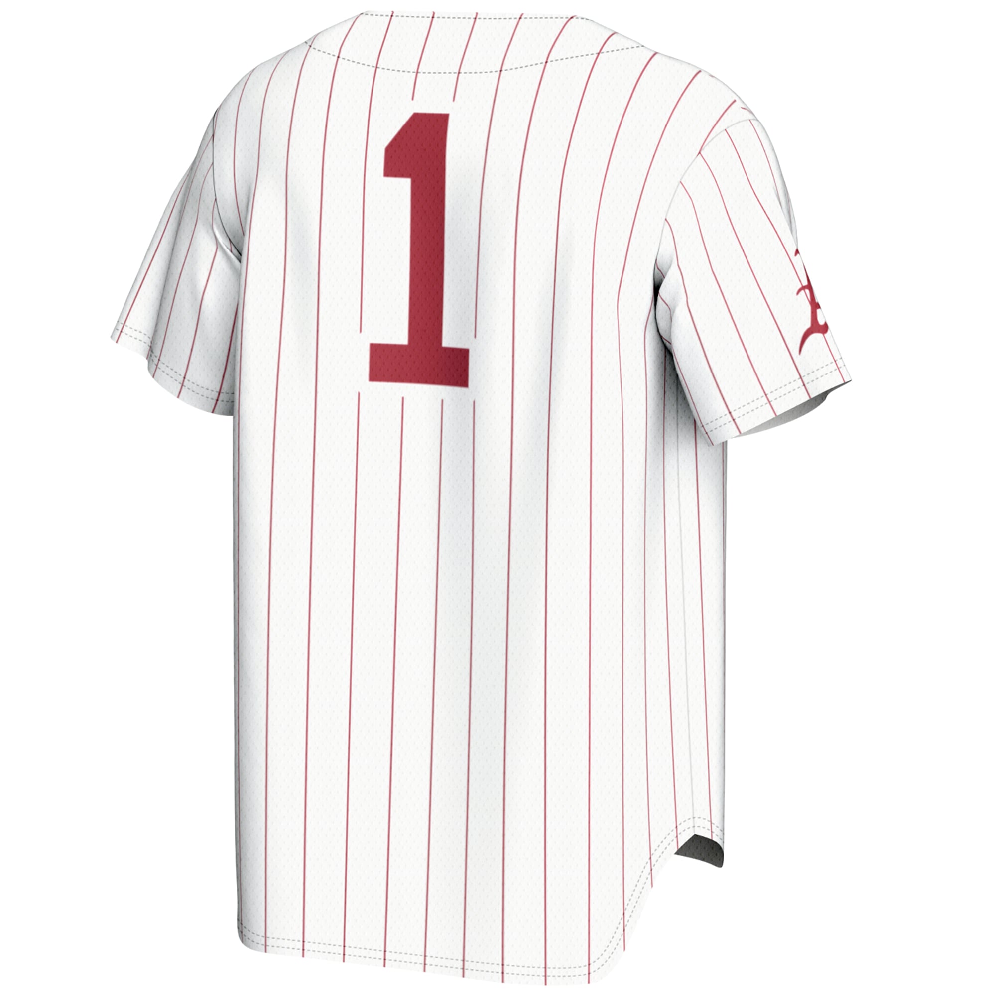 #1 Arkansas Razorbacks GameDay Greats Youth Lightweight Baseball Jersey - White