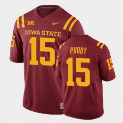 Men's None Game 2024 premium Brock Purdy #15 moisture wicking Jersey