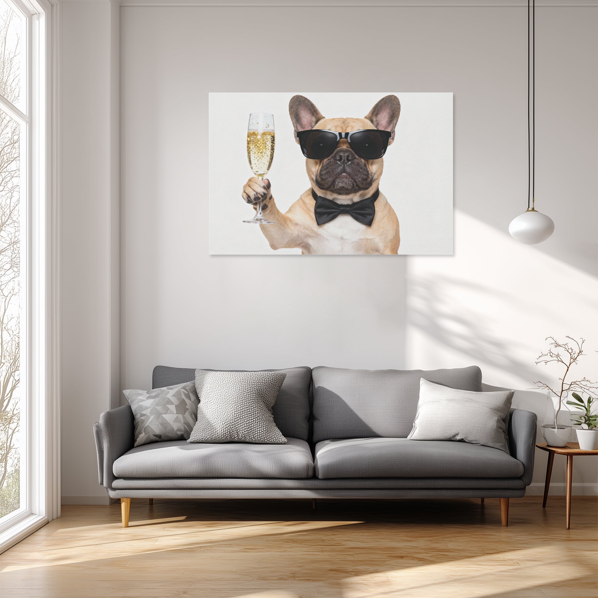 - Dog Owner Adorable Frenchie Canvas Wall Art Frenchie Themed Wear