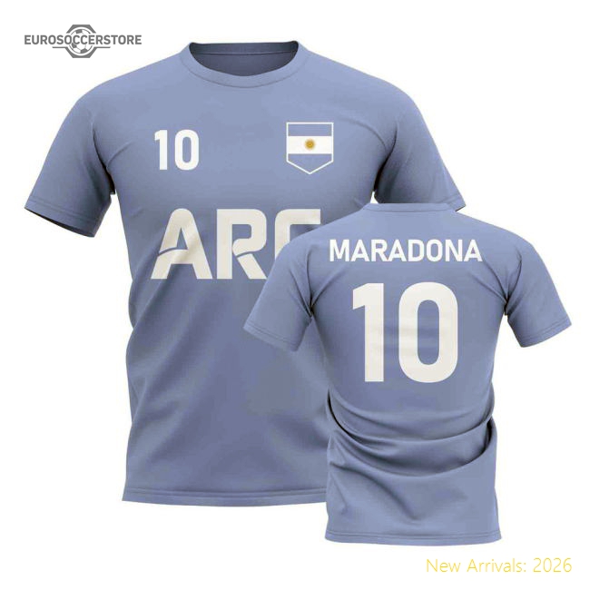 Diego Maradona Country Code Hero T-shirt (sky) - Cost-effective