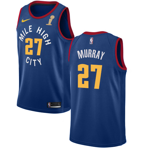 Nike Nuggets #27 Jamal Murray Blue 2023 NBA Finals Champions Swingman Statement Edition Jersey