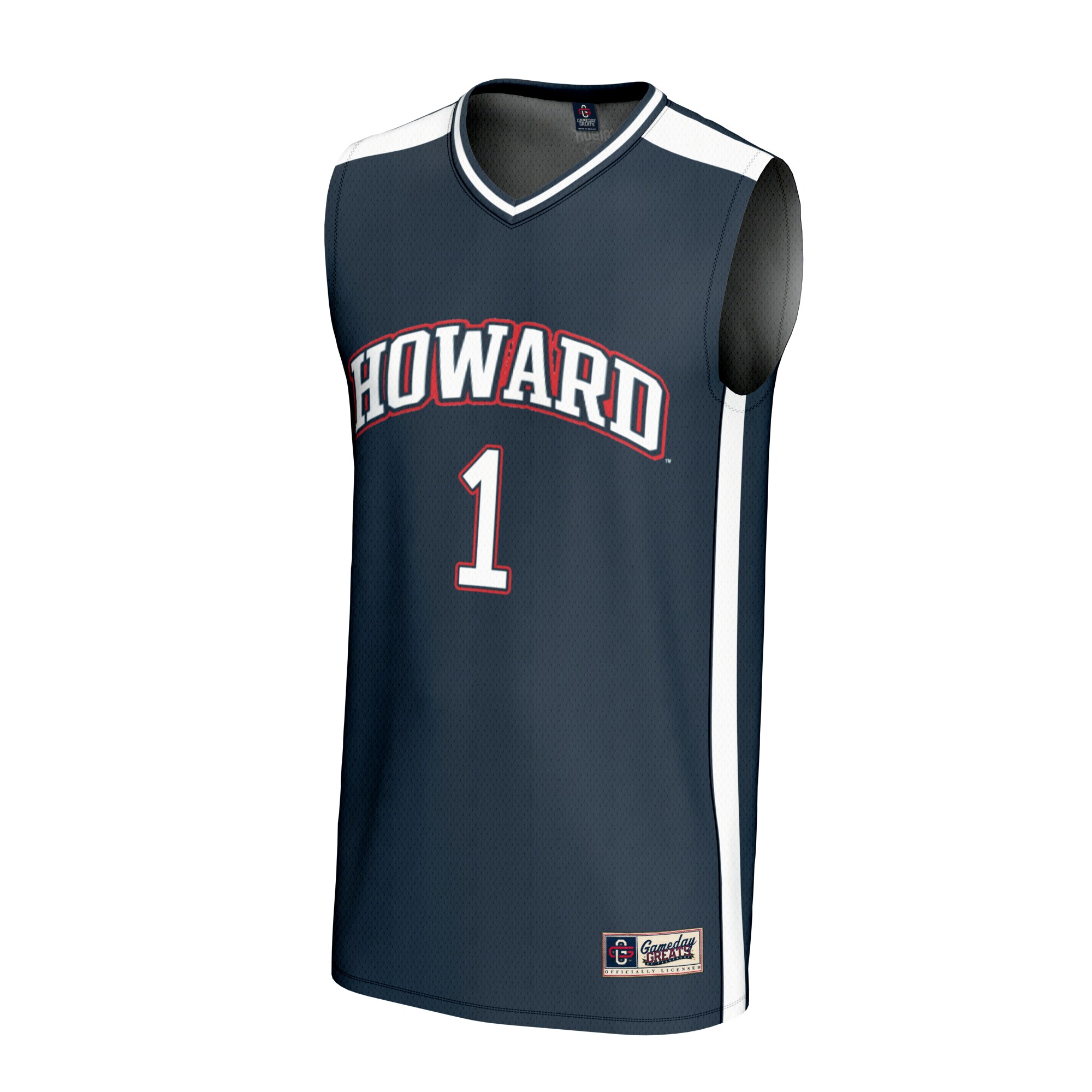 [NJP] Howard Bison GameDay Greats Youth Lightweight Basketball Fashion Jersey - Navy