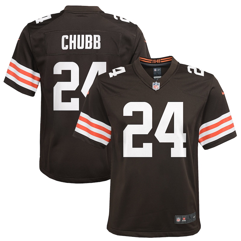 None Nick Chubb Cleveland Browns Vintage Replica Jersey Game Day Wear