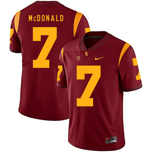 Men's None Red 2024 college football None #7 comfortable Jersey