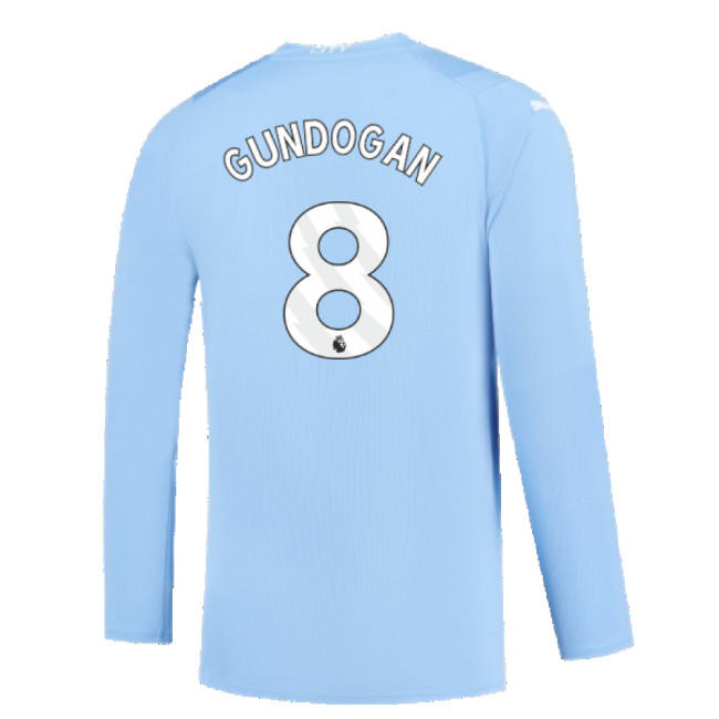 Original Manchester City 2023-2024 Puma Home Long Sleeved Shirt (S)...