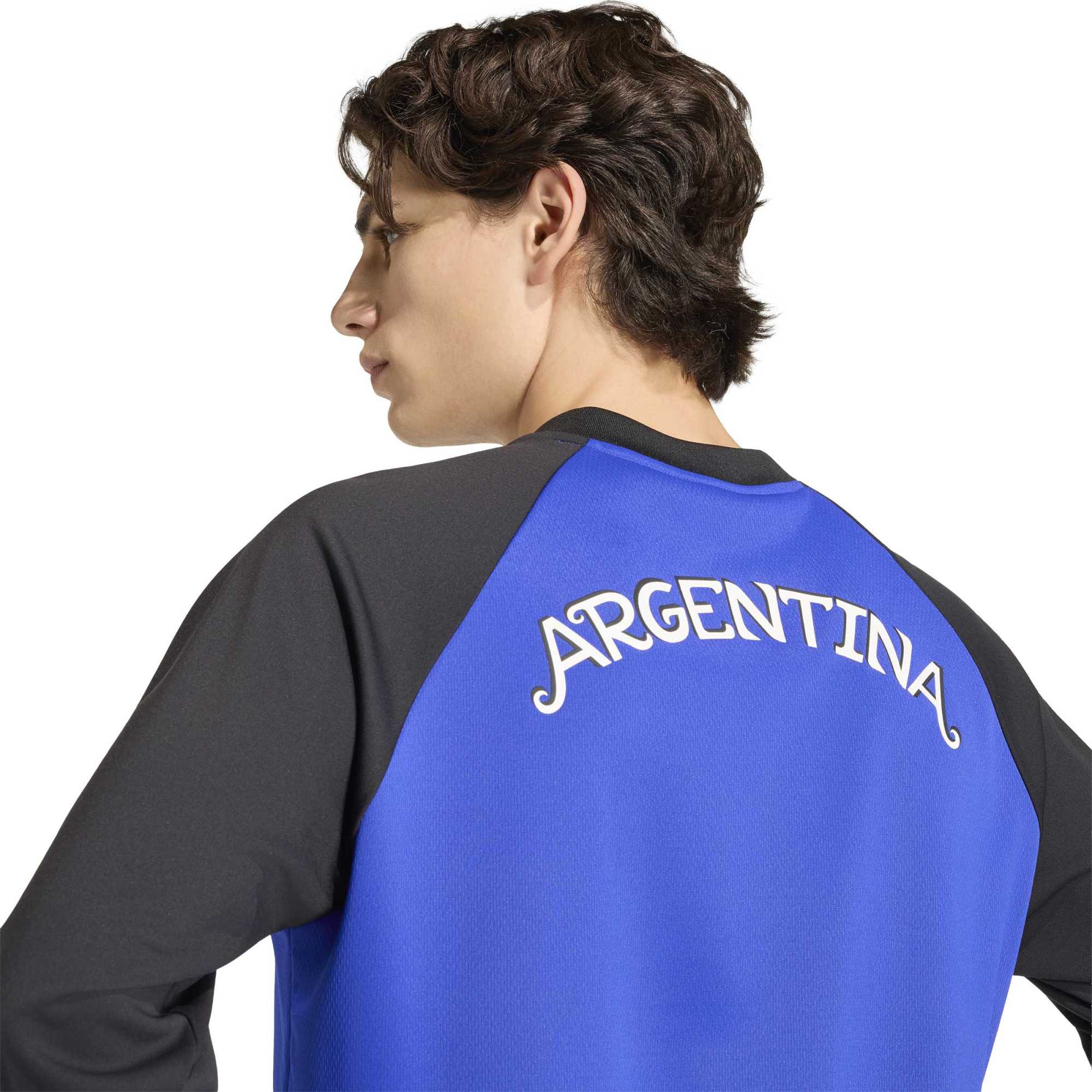 [SJH] Argentina National Team 2026 Long Sleeve Pre-Match Jersey Top - Blue