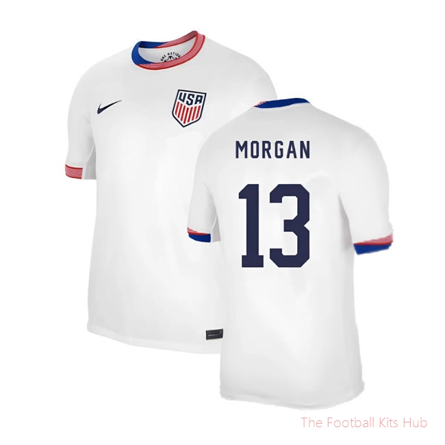 2024-2025 United States USA Home Shirt (Morgan 13)