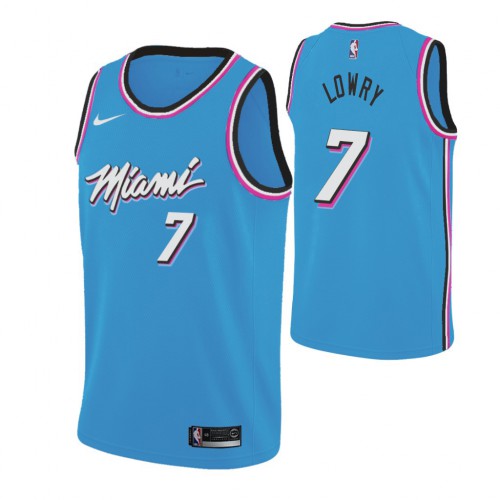 Blue MIA Miami Heat #7 Nike Jersey Game Day Wear NBA Fan Apparel