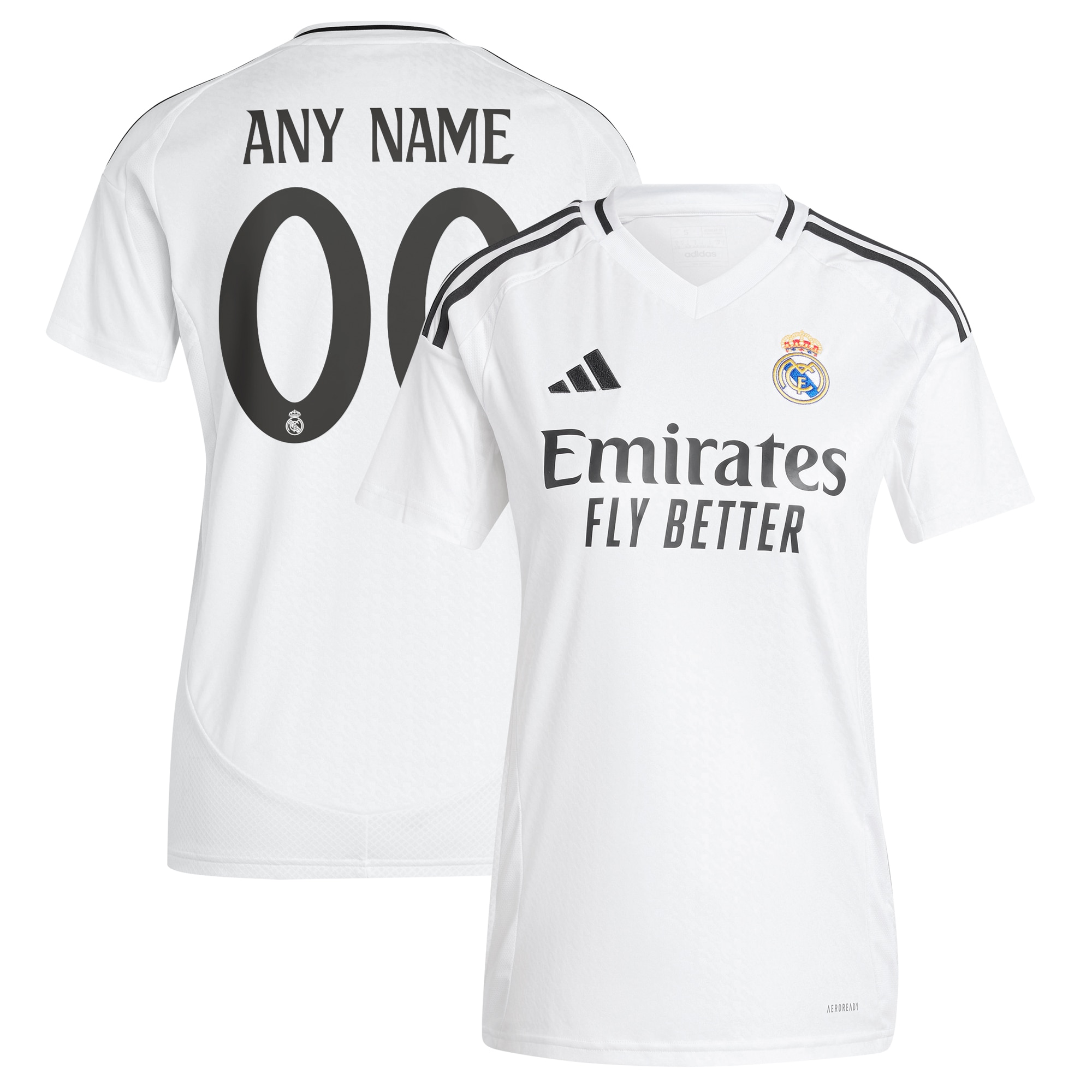 [SJH] Real Madrid Women's 2024/25 Home Replica Custom Jersey - White
