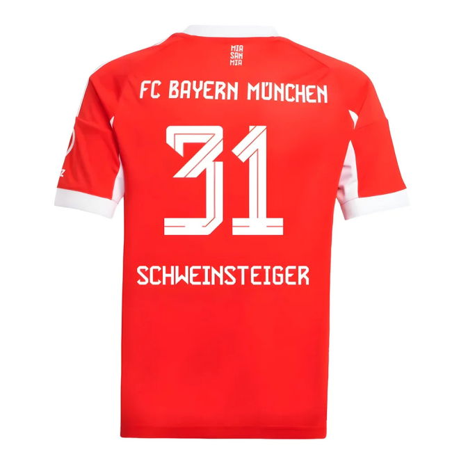 2025-2026 Home Shirt by Bayern Munich (Kids