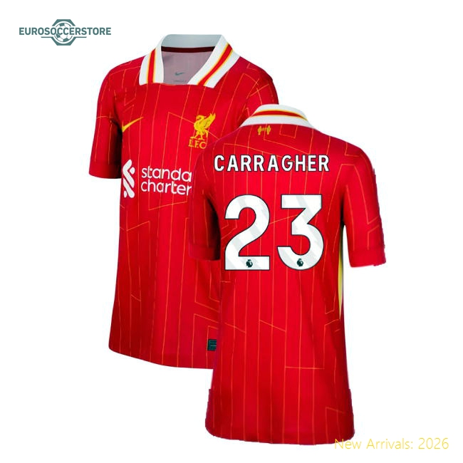 Child-friendly Kids Liverpool Carragher Jersey 2024-2025 Quick-dry