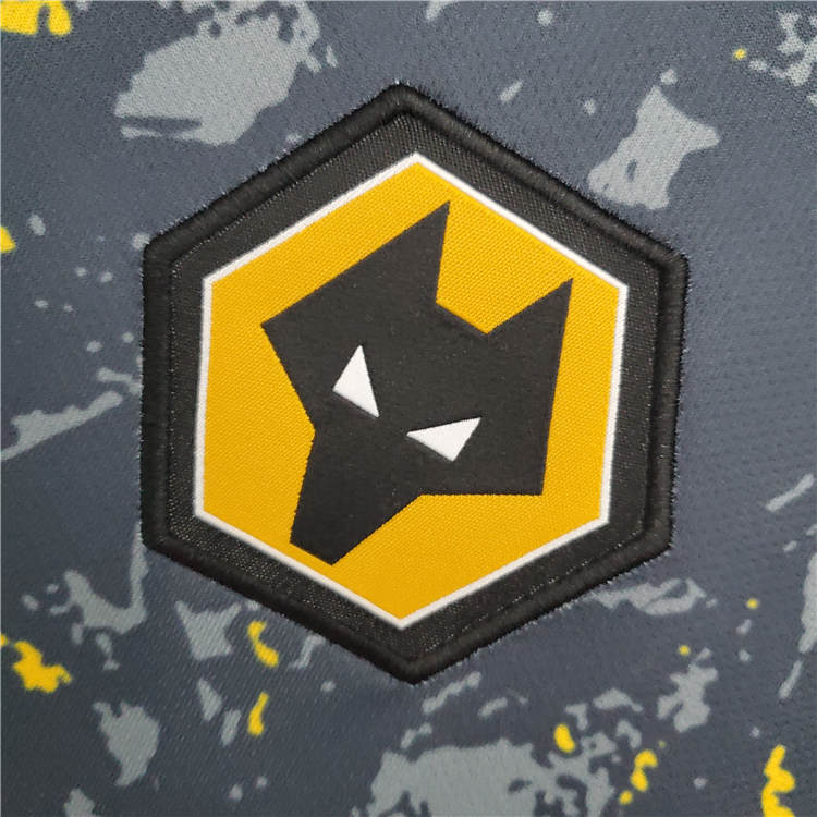 Professional Grade Wolverhampton Wanderers 21-22 Away Black Soccer