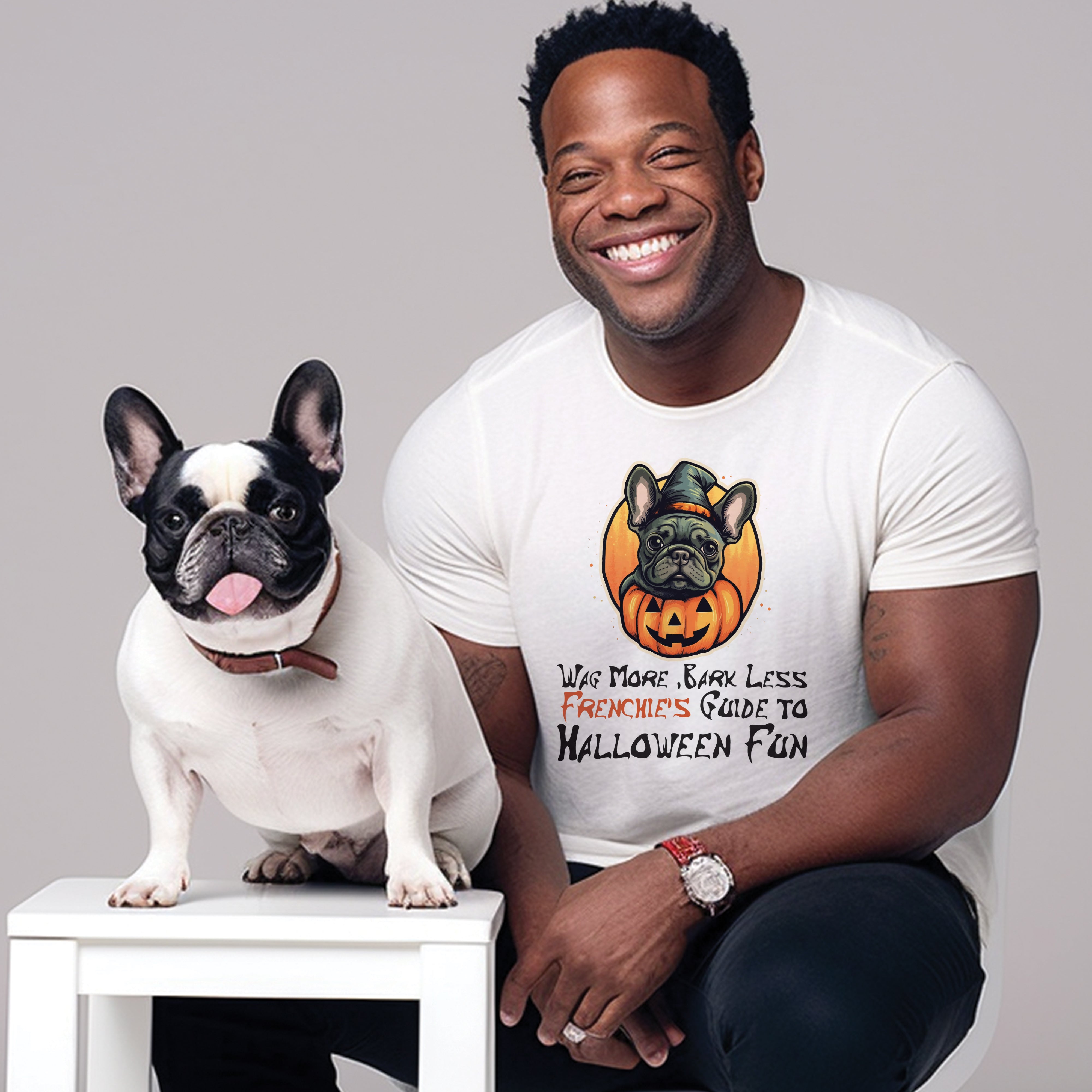 High-Quality Charming Frenchie Halloween - Unisex T-shirt for Pet
