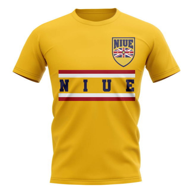 Jersey Niue Core Football Country T-Shirt (Yellow) Team