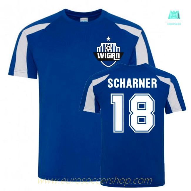 Paul Scharner Wigan Sports Training Jersey (Blue)