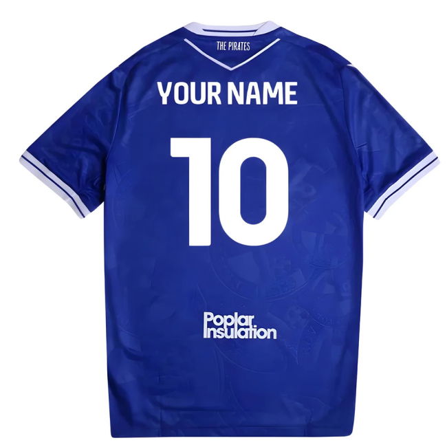 2025-2026 Bristol Rovers Home Shirt (Your Name) | Breathable