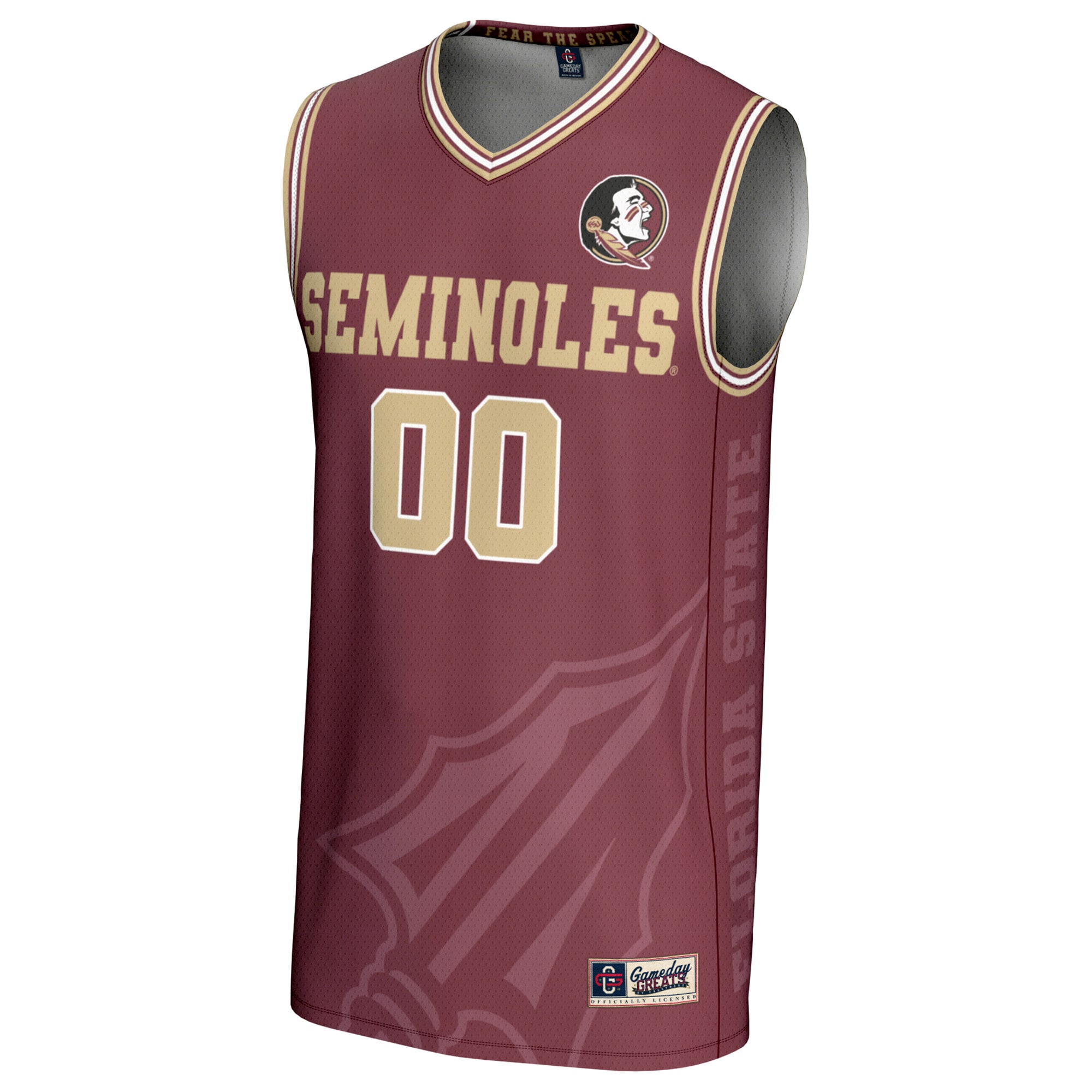 [NJP] Florida State Seminoles GameDay Greats Youth NIL Pick-A-Player Women's Basketball Lightweight Icon Print Jersey - Garnet