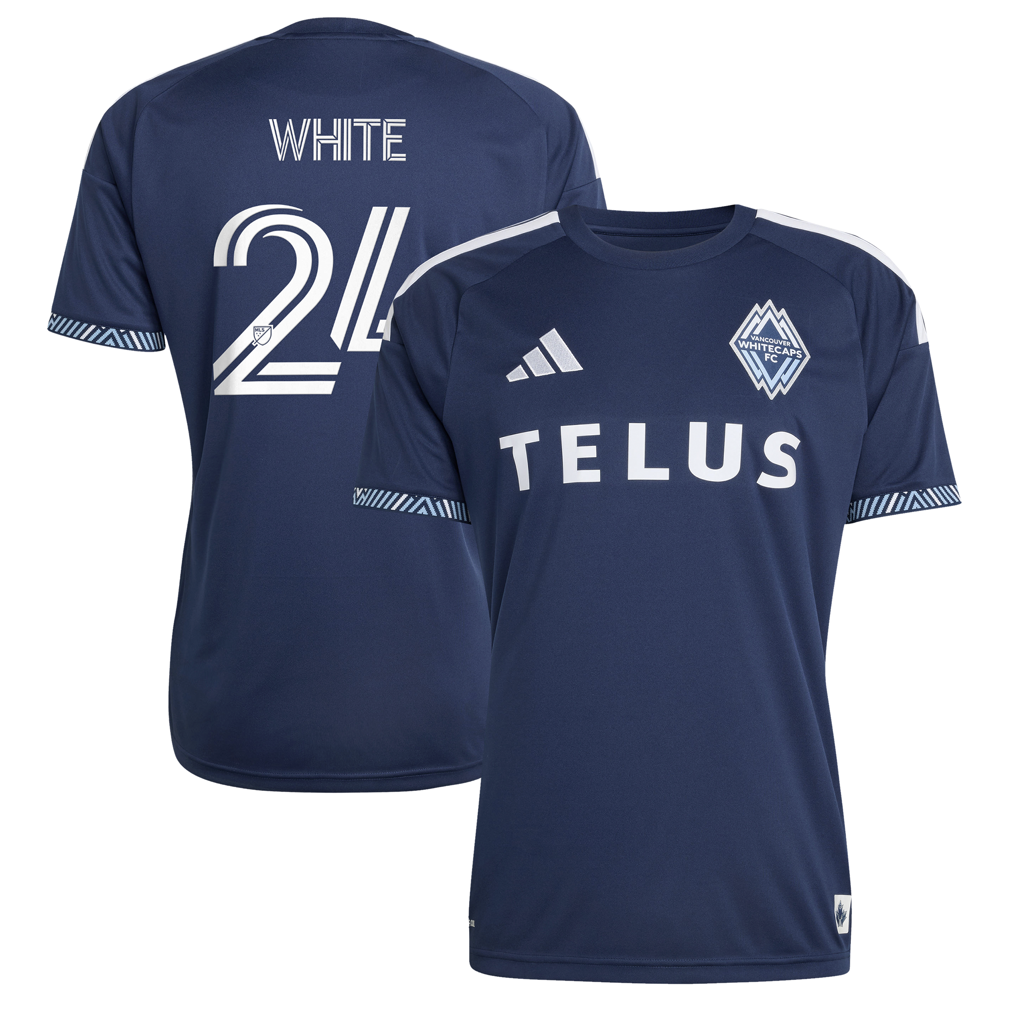 [SJH] Brian White Vancouver Whitecaps FC 2026 The Coastal Jersey Replica Jersey - Blue