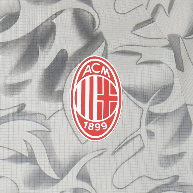 2025-2026 AC Milan Warm Up Jersey (Smokey Gray) (Gimenez 7)
