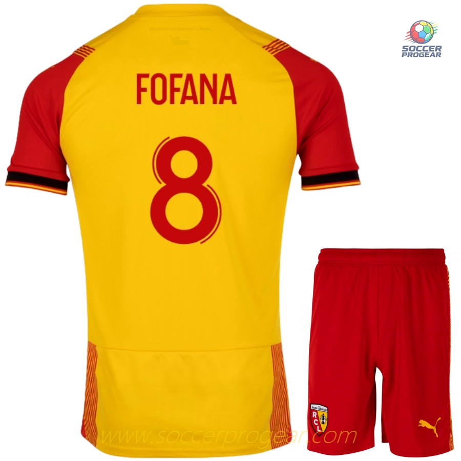 2023-24 RC LENS HOME KIT CHILDREN'S SHIRT FOFANA