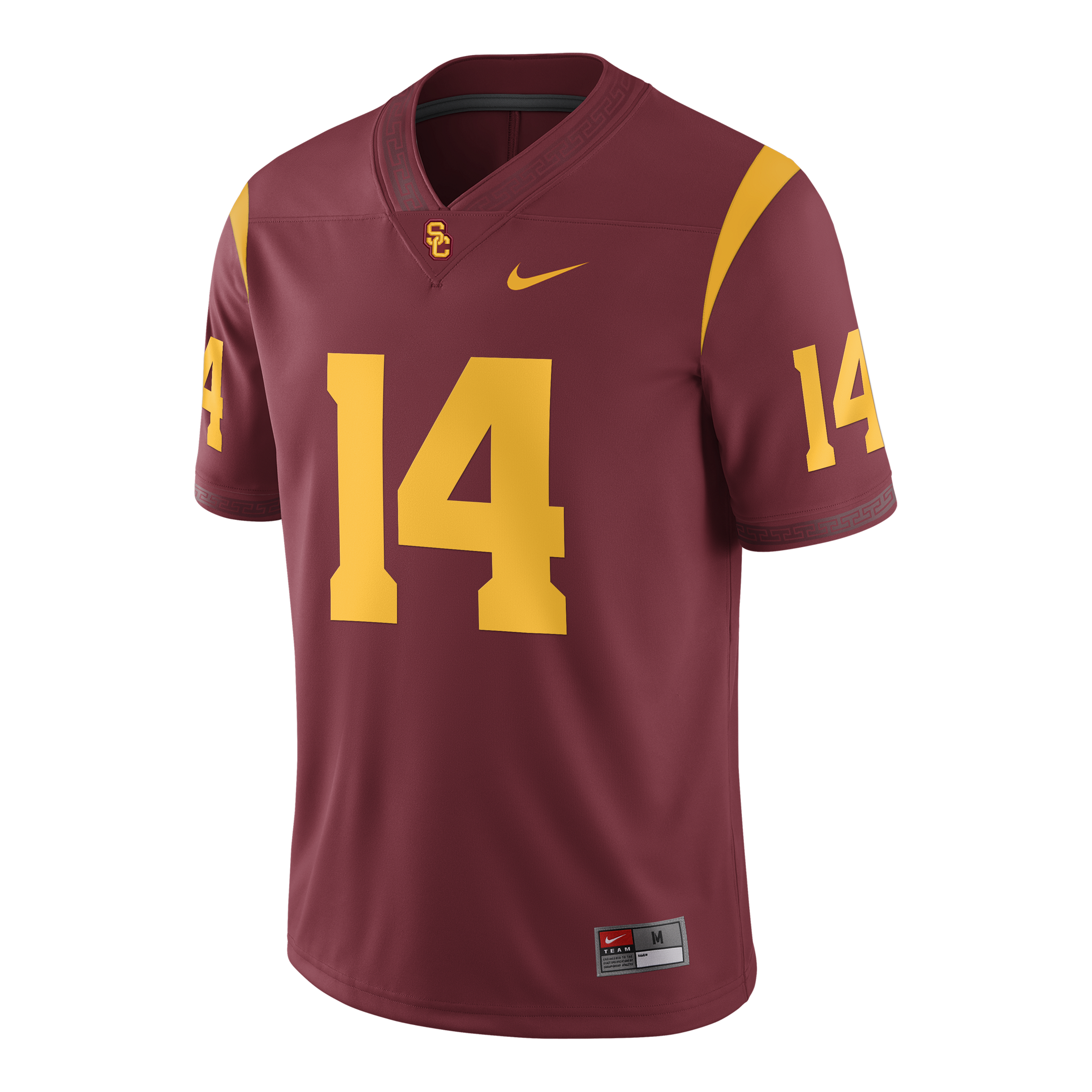 [NJP] Jayden Maiava USC Trojans Game Football Jersey - Cardinal