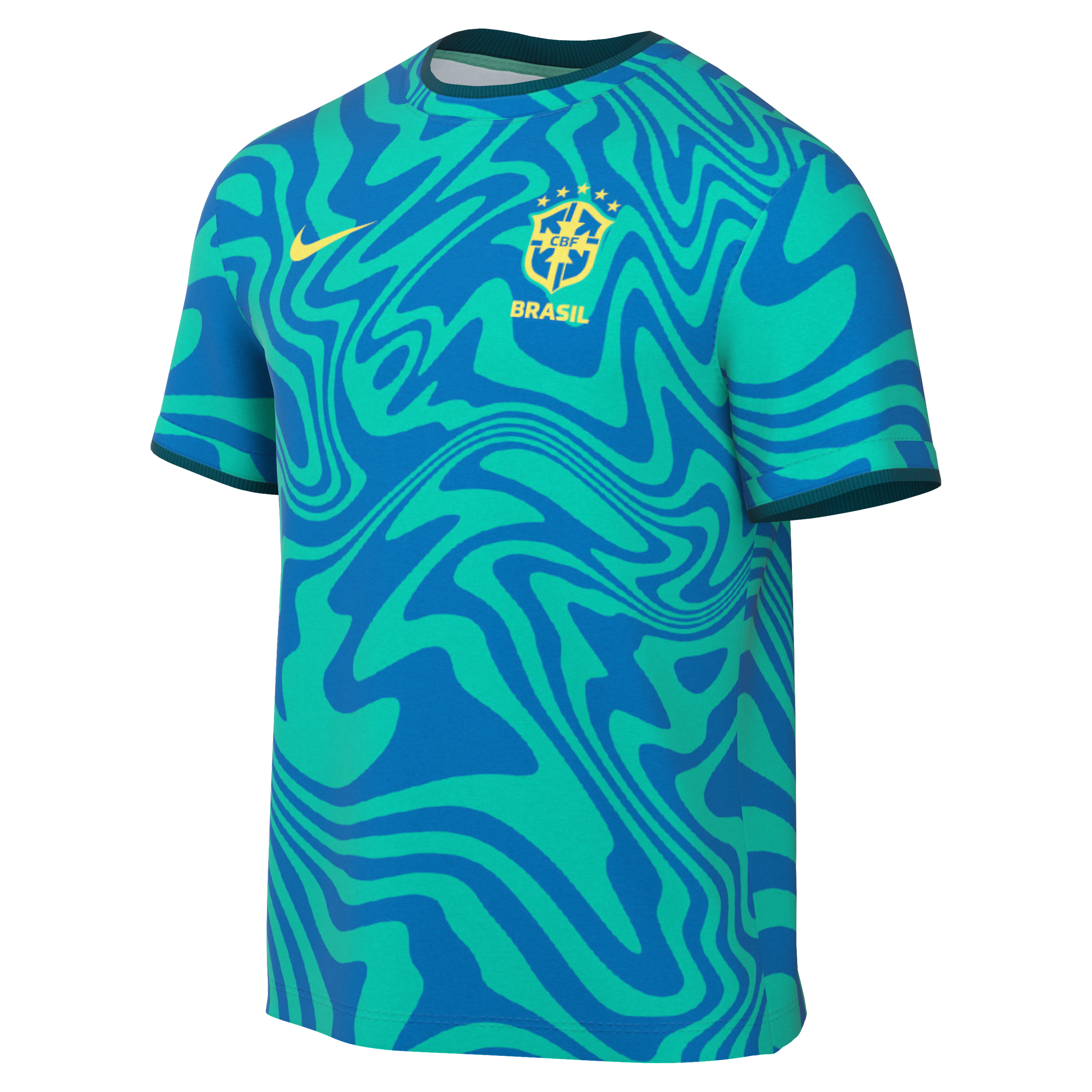[SJH] Brazil National Team 2026 Academy Pro Pre-Match Jersey Top - Green