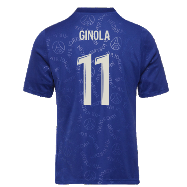 Psg Psg Academy Pro Fourth Pre Match Top Blue Ginola #11 Durable M...