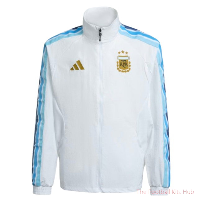 2026-2027 Argentina Anthem Jacket (White) - Kids