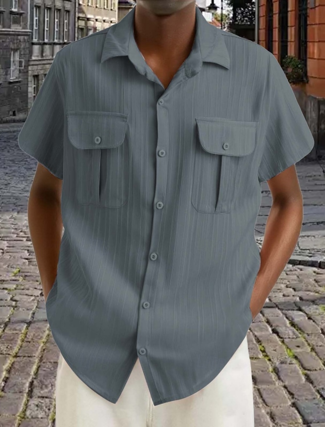 Men's Shirt Texture Work Jacquard Dark Brown Black White Pink Wine