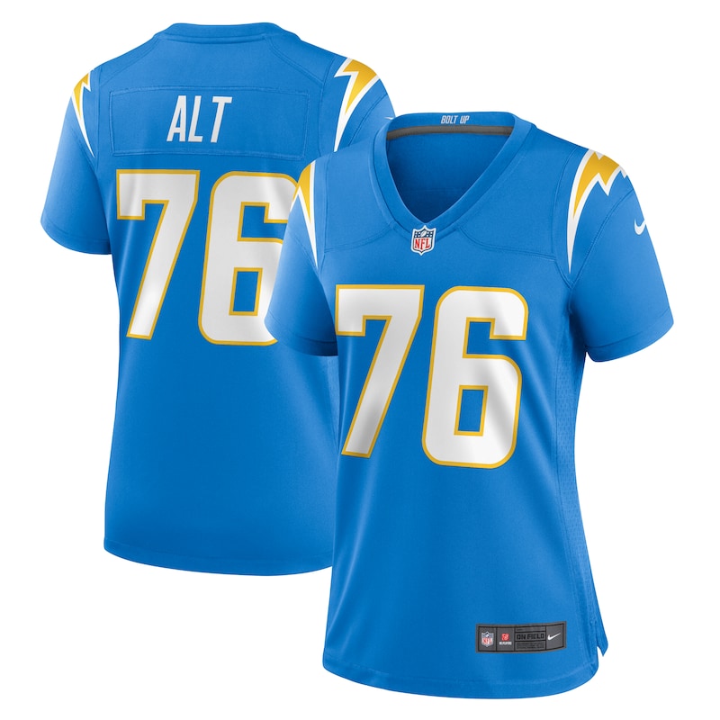 None Joe Alt Los Angeles Chargers Championship Replica Jersey