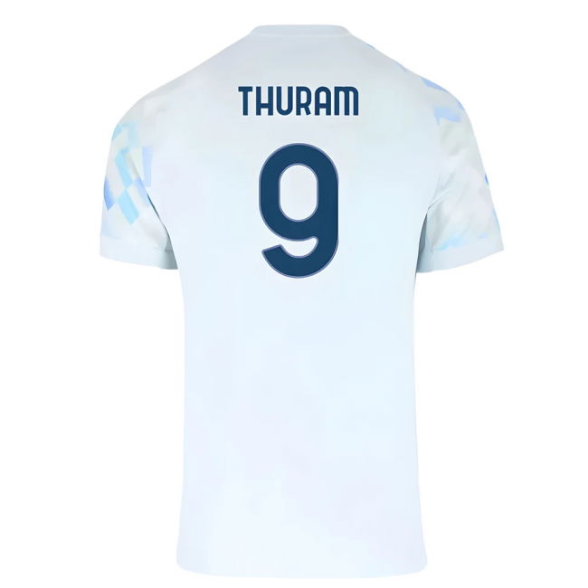 2025-2026 Inter Away Shirt (Thuram 9) Antibacterial Quick Dry