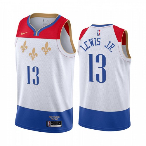 Durable Pelicans #13 Kira Lewis 2020 City NBA Swingman Jersey White -