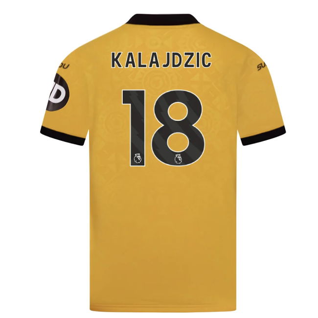Kalajdzic 18 Pro Style Wolves Home Pro Shirt 2025-2026 (Kids)