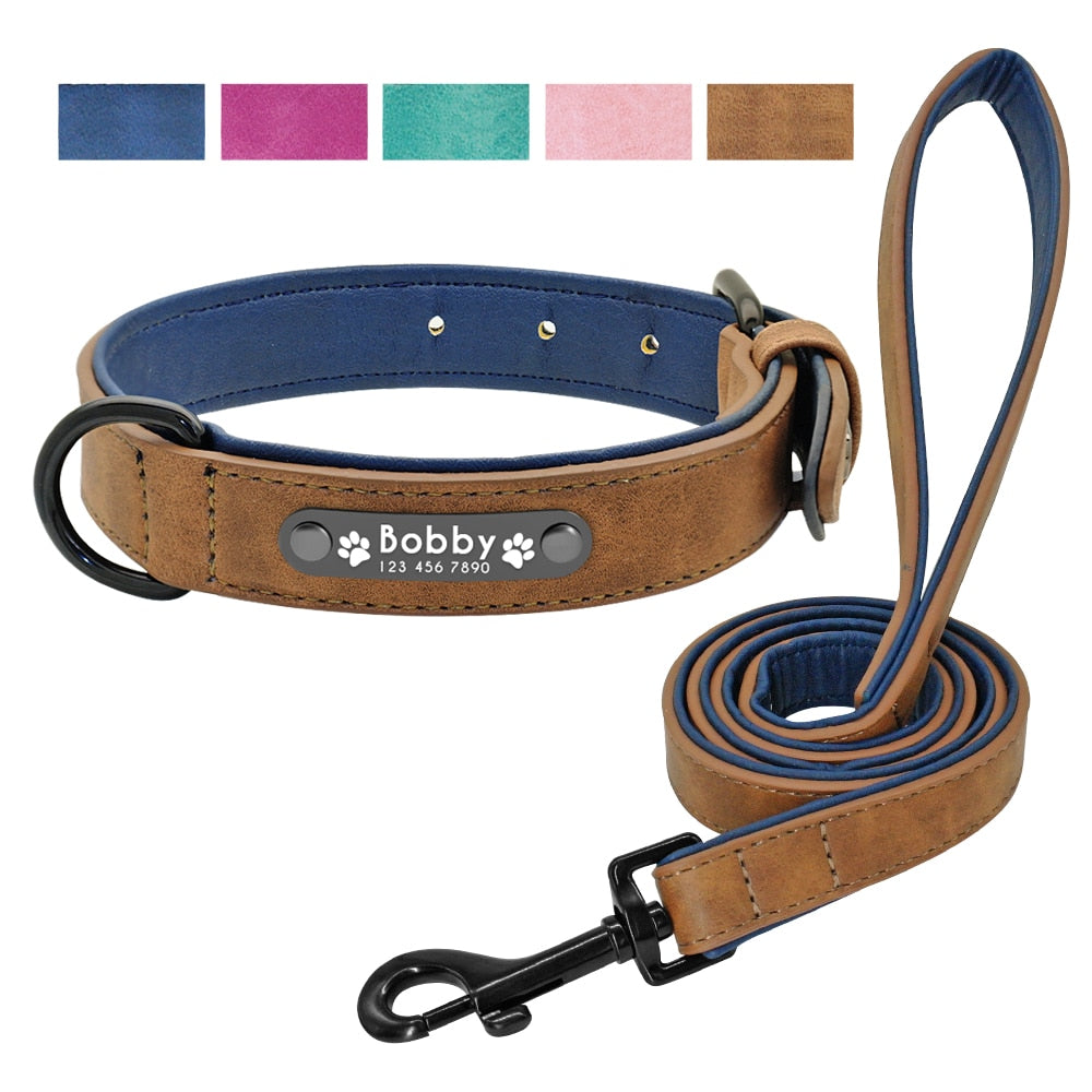 Personalised Collar with Leash