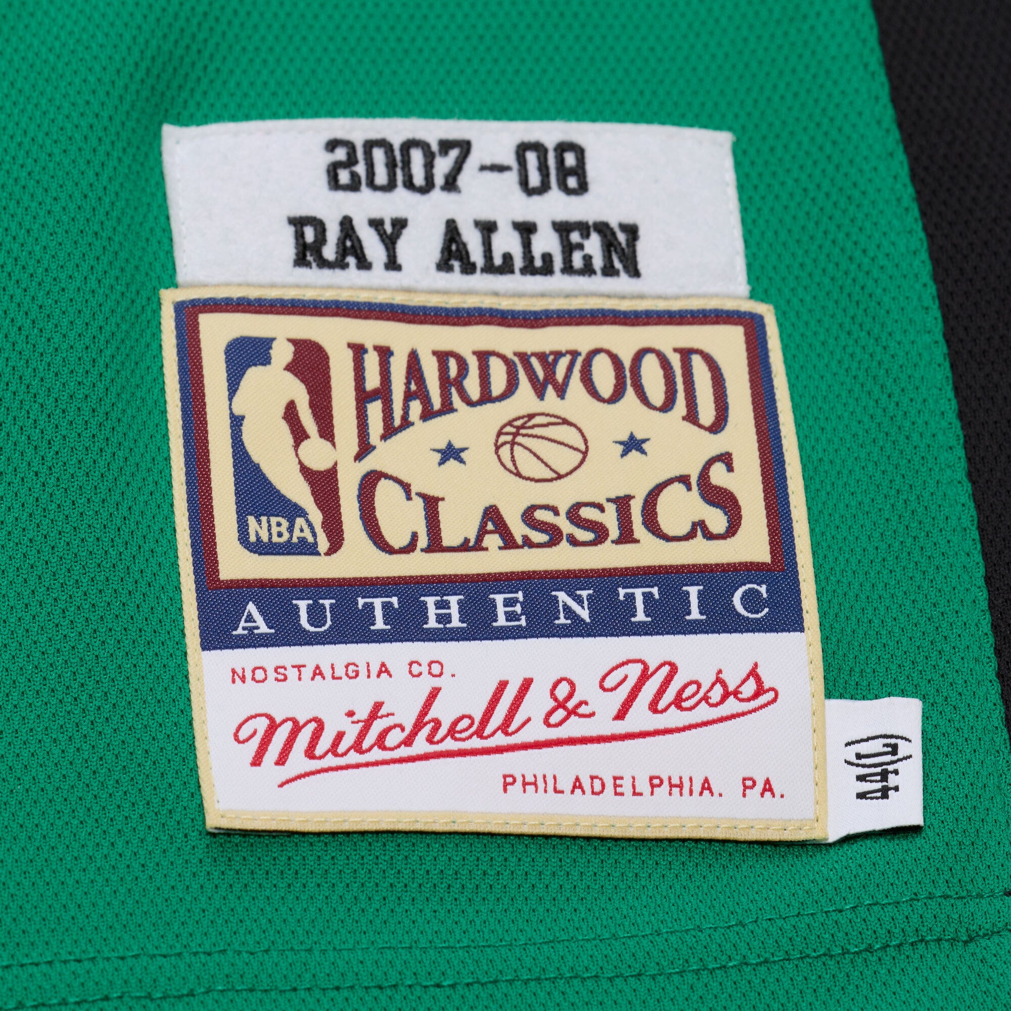 [LK] Ray Allen Boston Celtics 2007-08 Hardwood Classics Authentic Jersey - Kelly Green