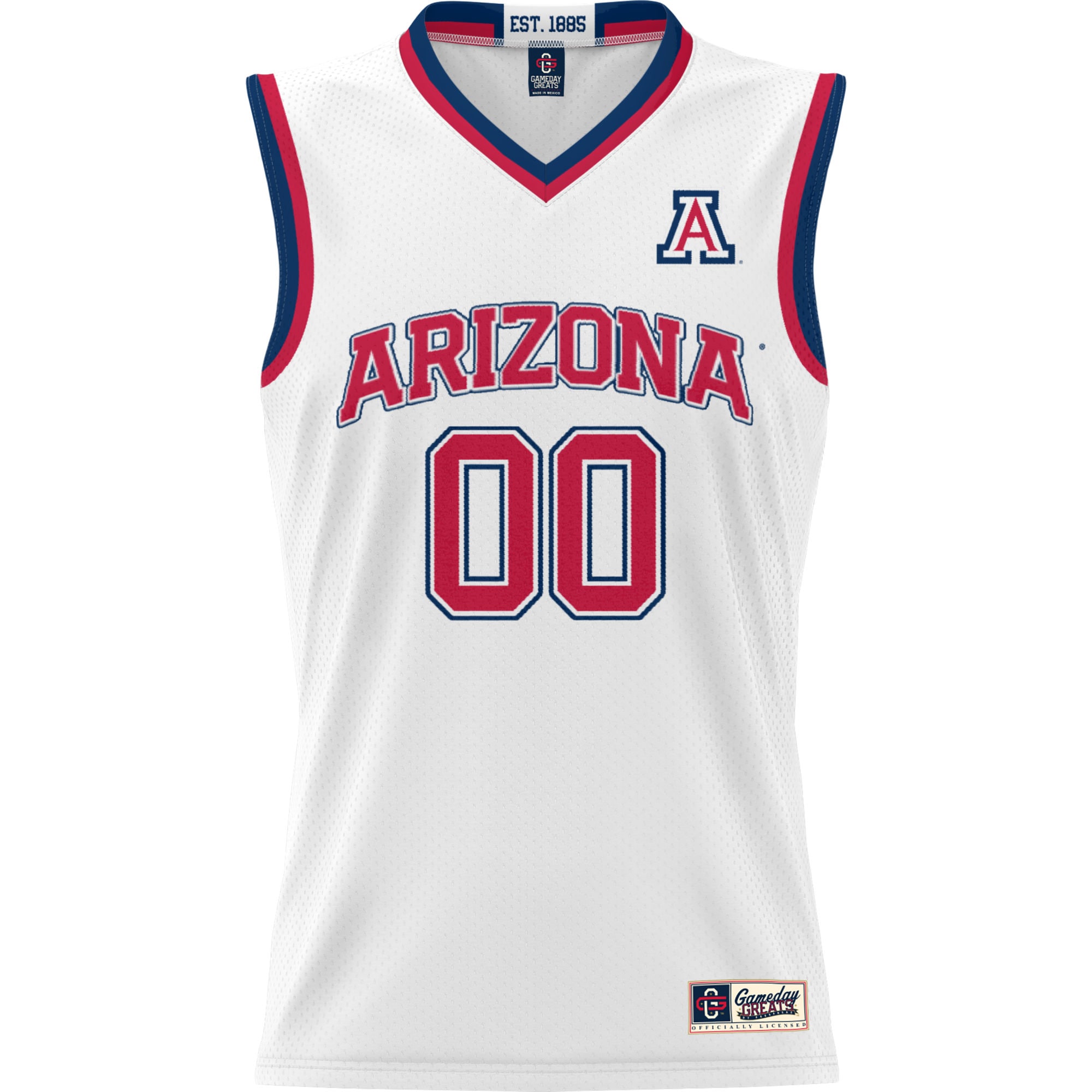 [NJP] Arizona Wildcats GameDay Greats NIL Pick-A-Player Men's Basketball Jersey - White