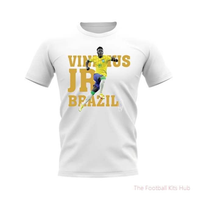 Vinicius jr Brazil Player Tee (White)