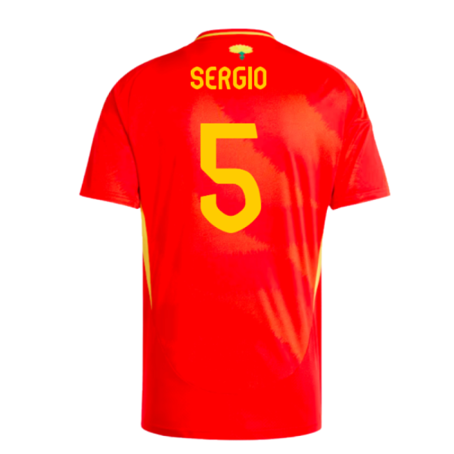 Spain A Team High Performance Home Professional Jersey (Sergio 5)