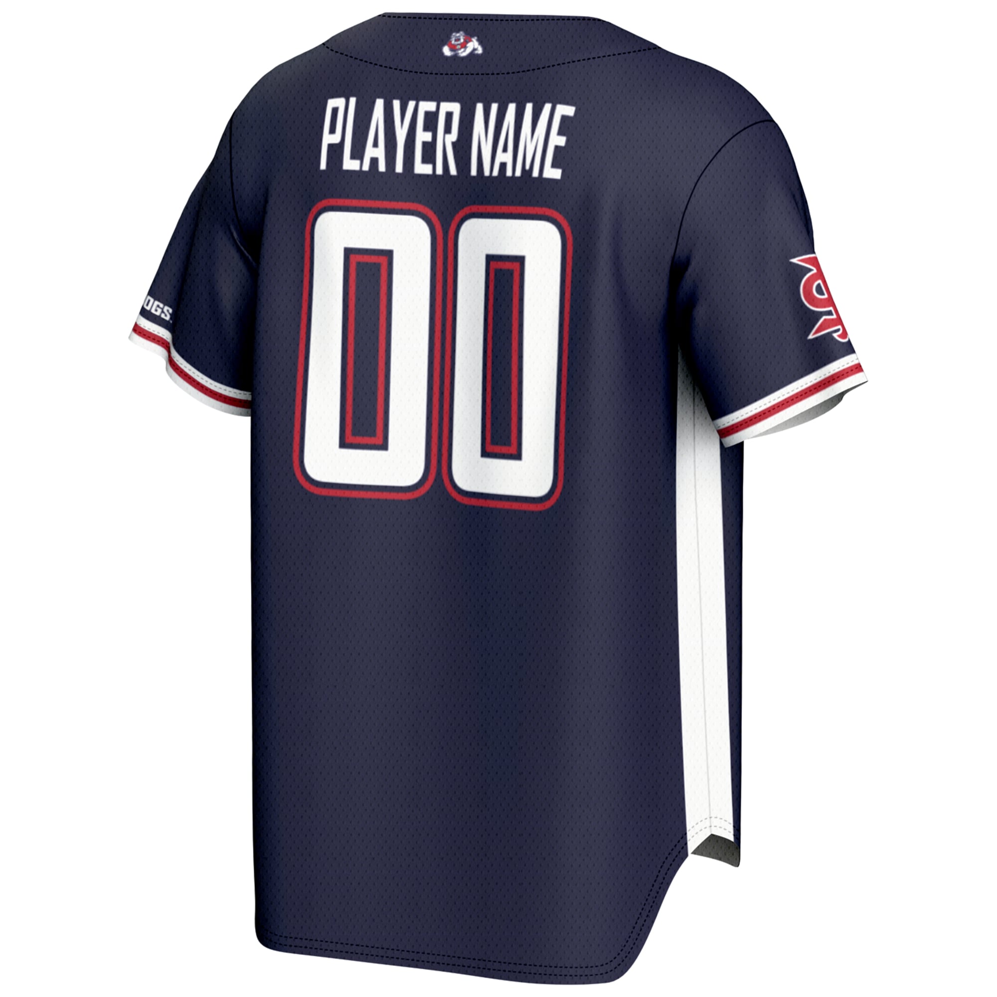 Fresno State Bulldogs GameDay Greats Youth NIL Pick-A-Player Lightweight Baseball Jersey - Navy
