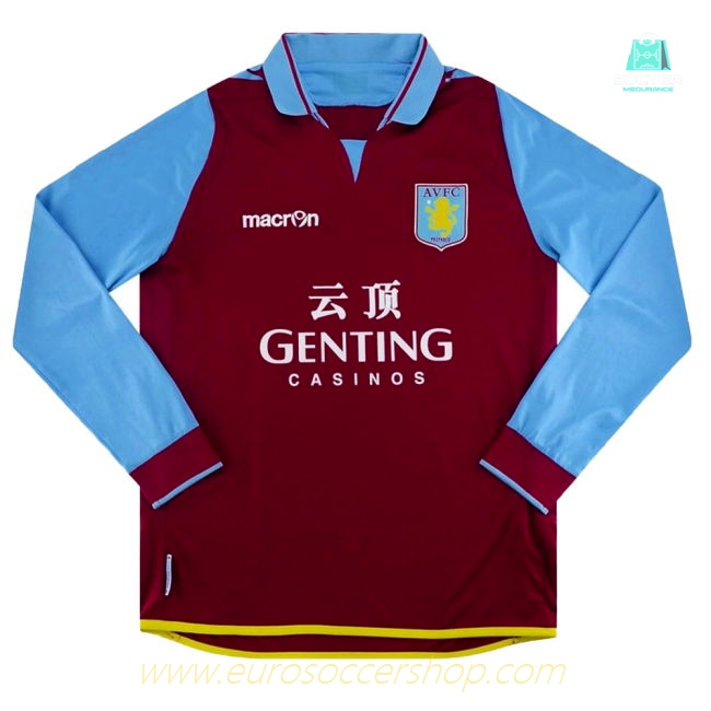 2012-2013 Aston Villa Long Sleeve Home Shirt