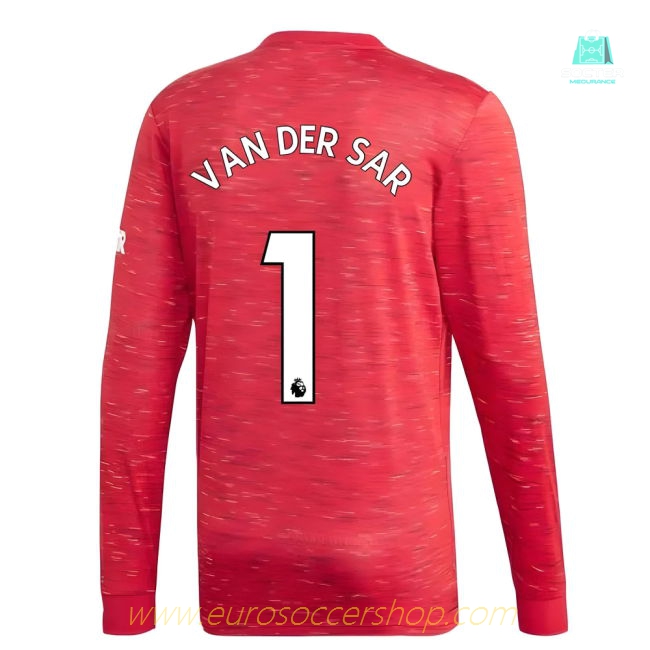2020-2021 Man Utd Adidas Home Long Sleeve Shirt (VAN DER SAR 1)