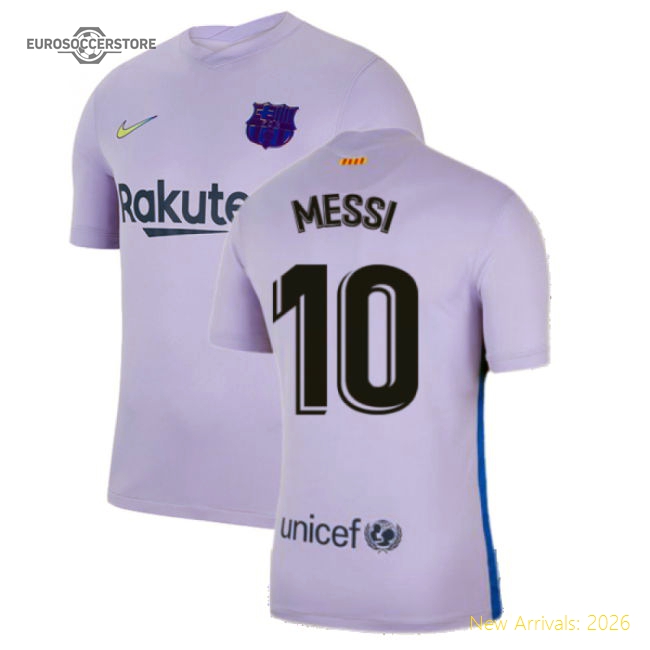 2021-2022 Cules Away Jersey (kids) (messi 10) - Fan Design