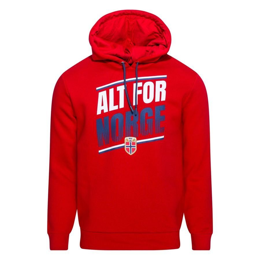 Alt For Norge Hoodie Red Kids Supporter Version