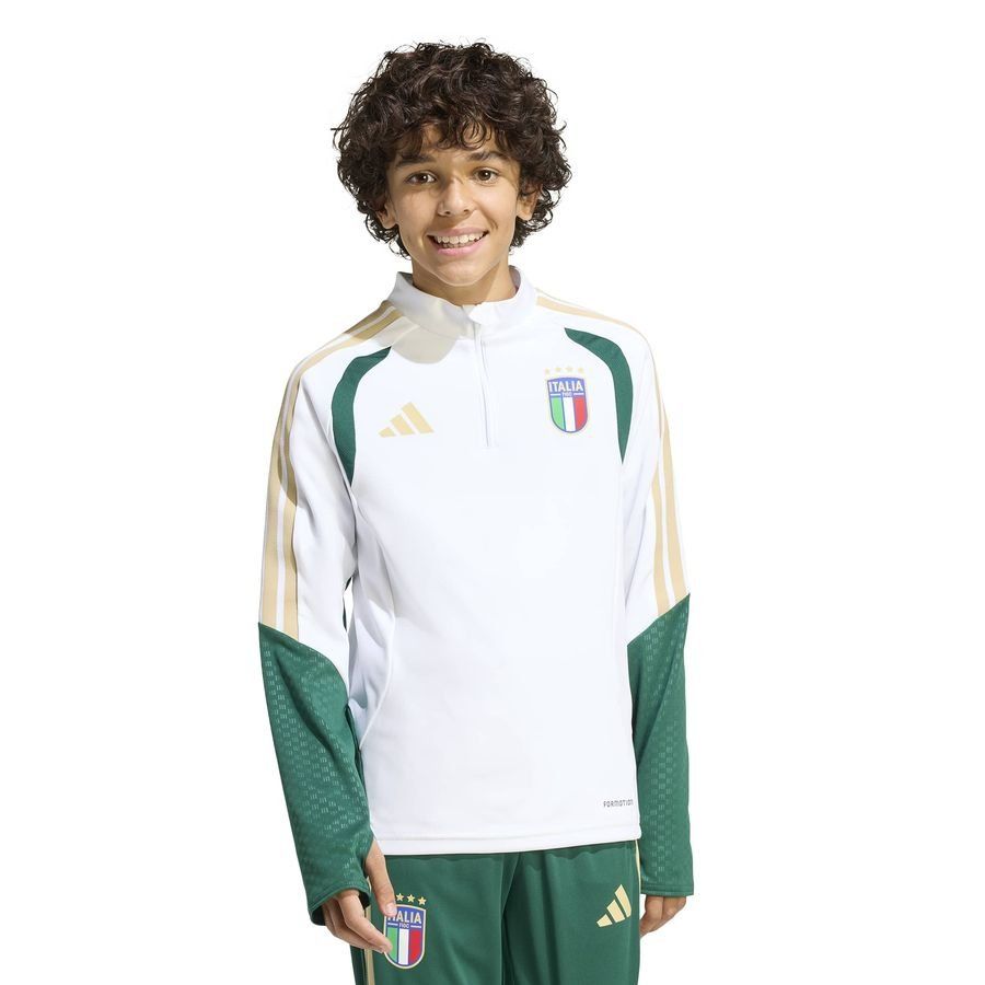 Italy Training Shirt Tiro 26 Pure White Kids Adidas National Team Wear