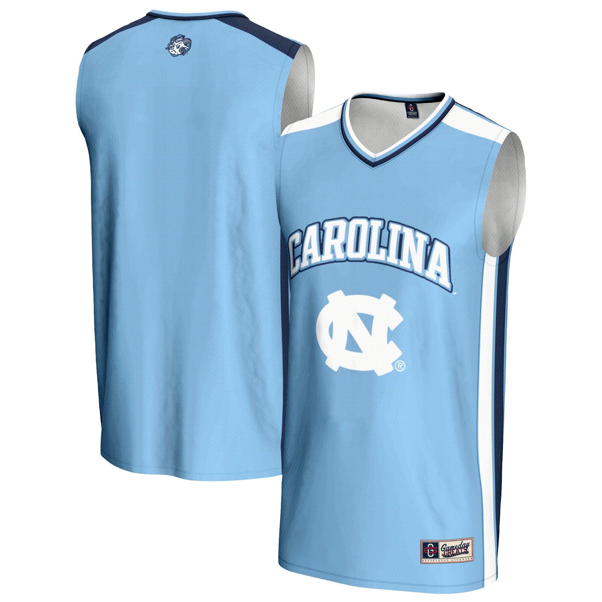[NJP] North Carolina Tar Heels GameDay Greats Youth Basketball Jersey -Carolina - Blue