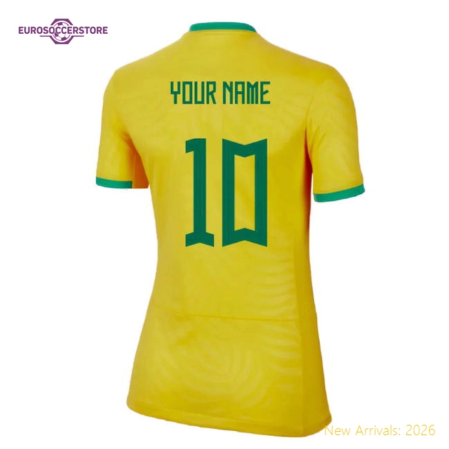 2023-2024 Brazil WWC Home Shirt (Ladies) (Your Name)