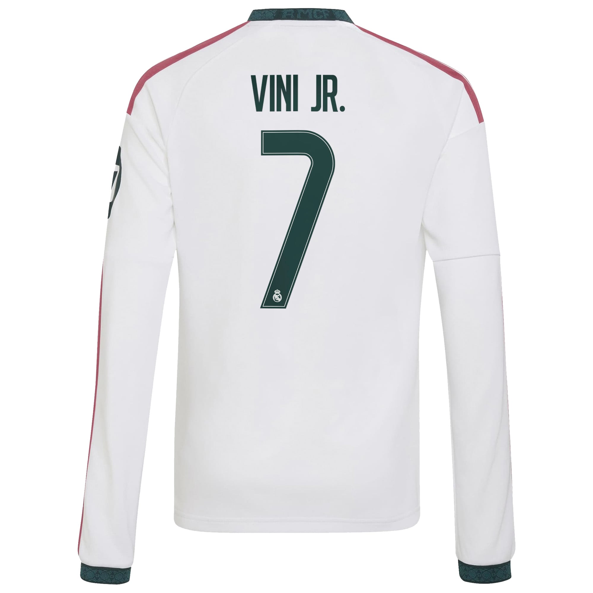 [SJH] Vini Jr. Real Madrid Youth 2026/27 Home Replica Long Sleeve Jersey - White
