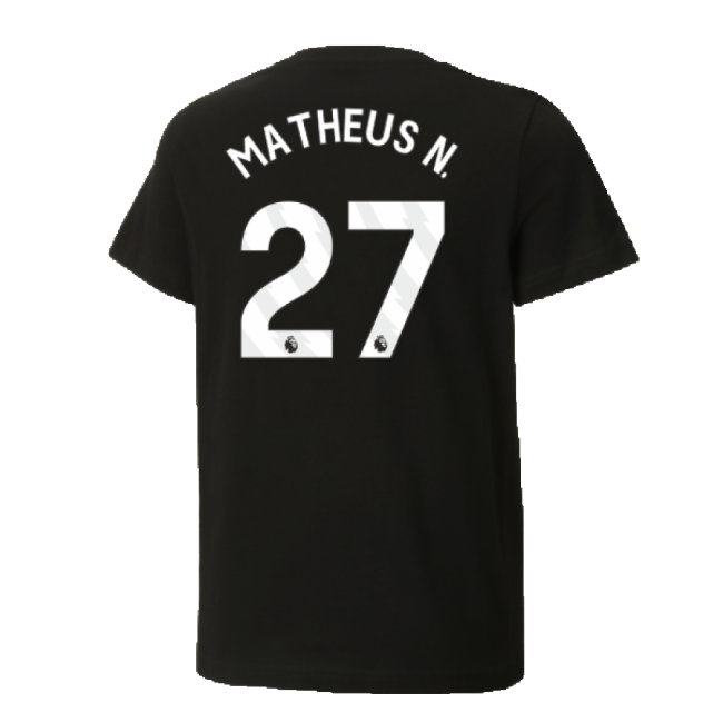 Premium 2024-2025 Man City Ftblculture Tee (black) (matheus N. 27)