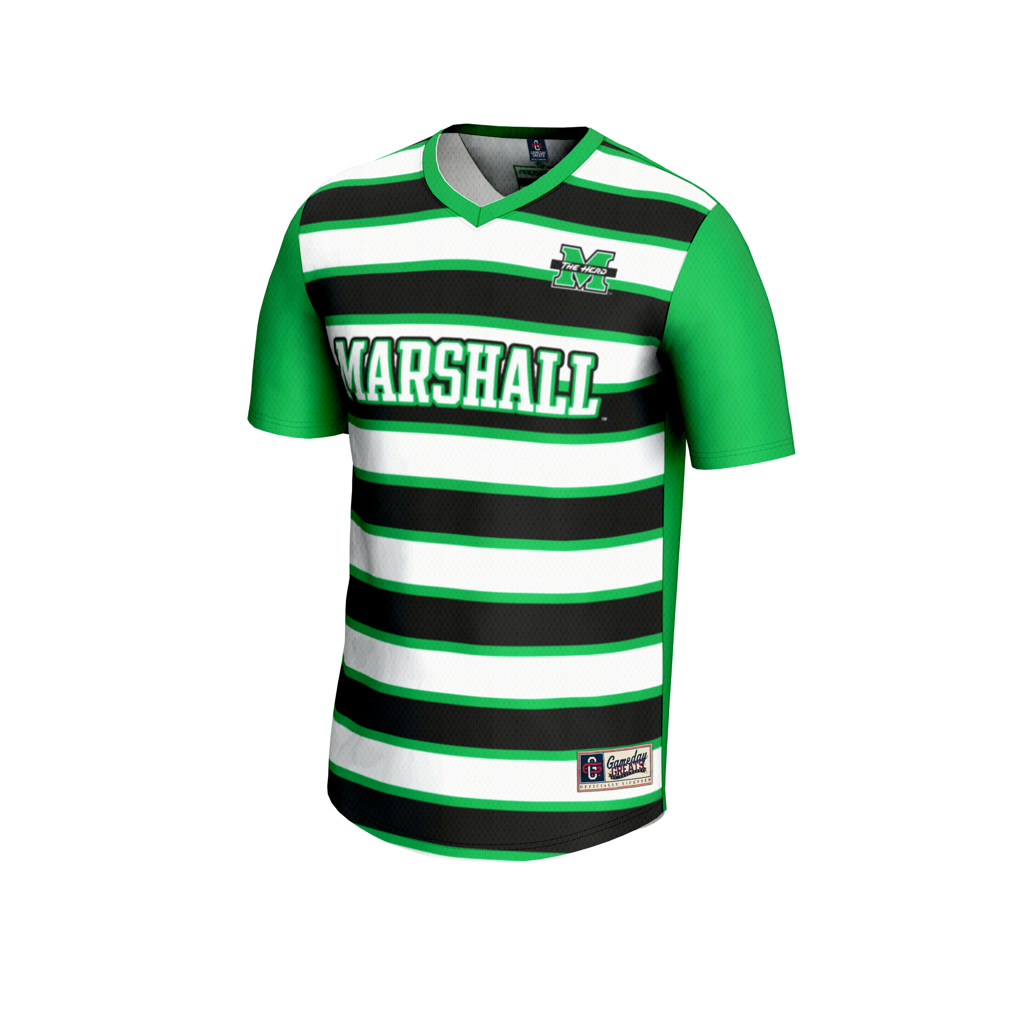 [LK] Marshall Thundering Herd GameDay Greats Unisex Lightweight Soccer Fashion Jersey - Kelly Green
