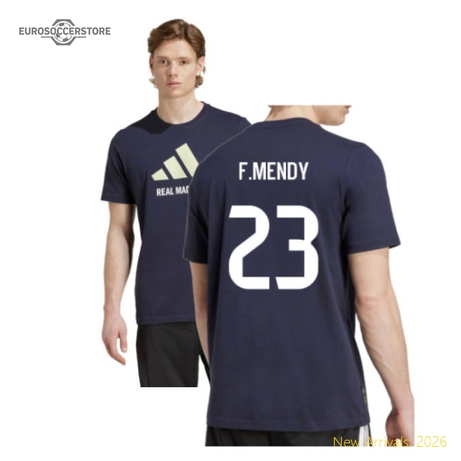 Best-Selling 2025-2026 Real Madrid Seasonal Graphic Tee (Legend Ink) (F.Mendy